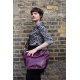 Bach Small Tote Purple Leather 